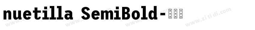 nuetilla SemiBold字体转换